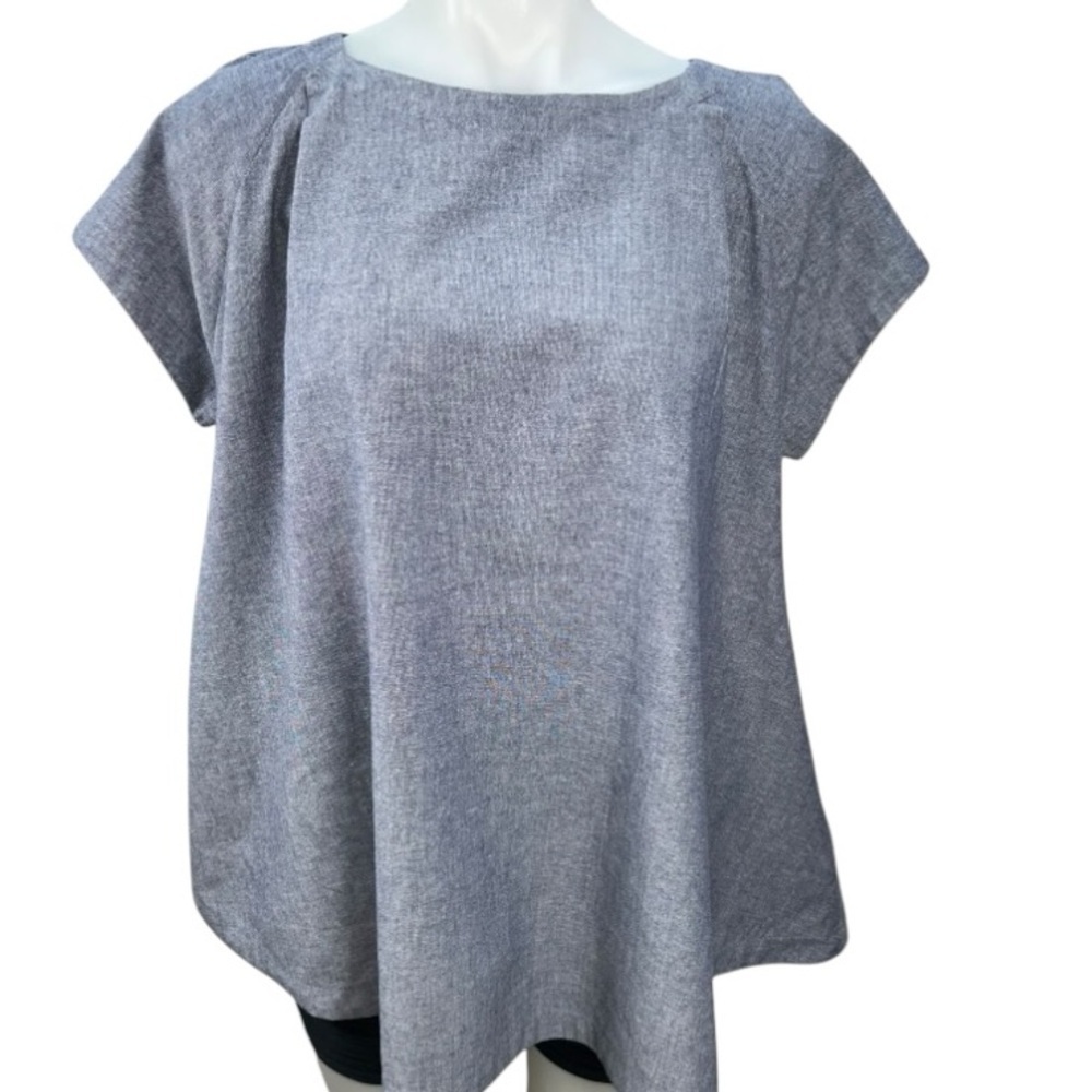 Free People Chambray TunicTop XS Gray Oversized Boho Coastal Pockets
Women’s New